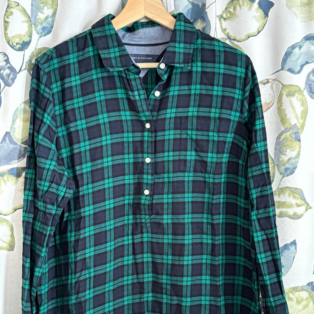 Tommy Hilfiger Plaid Pullover Shirt